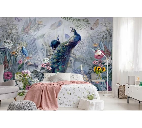 Фотообои 3D Design Studio 3D Павлиний сад ED-028300x270
