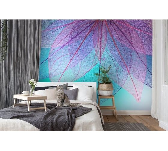Фотообои 3D Design Studio 3D Яркий веер из листьев 400x270 см MC-007_400х270 1