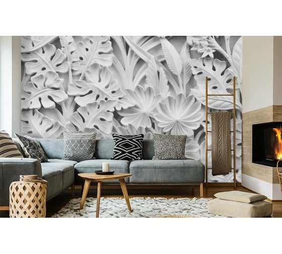 Фотообои 3D Design Studio 3D Объемные листья BR-077300x270