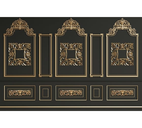 Фотообои 3D Design Studio 3D Фасад с позолотой 400x270 см DR-024_400х270