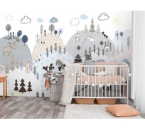 Фотообои 3D Design Studio 3D Скандинавская полянка 300x270 см KID-118_300х270