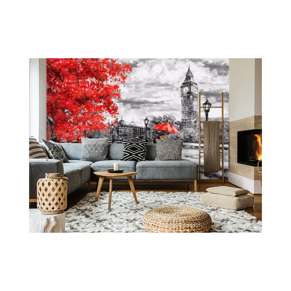 Фотообои 3D Design Studio 3D Романтичный осенний Лондон BW035300x270 ...