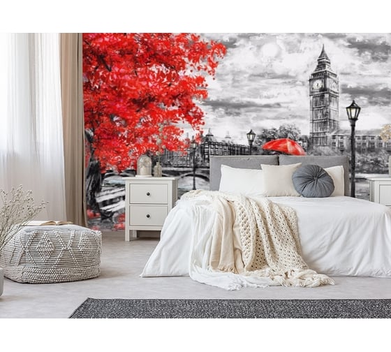 Фотообои 3D Design Studio 3D Романтичный осенний Лондон BW035300x270