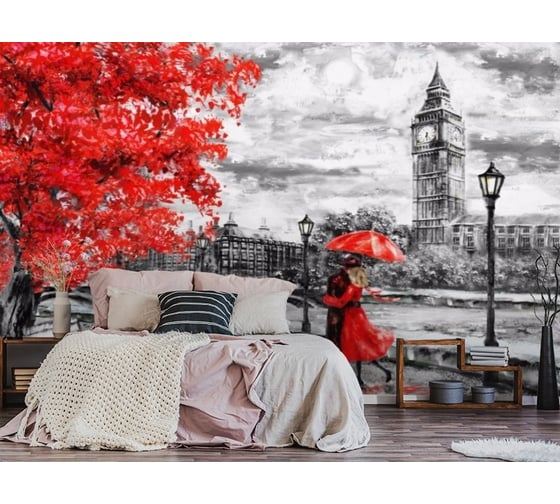 Фотообои 3D Design Studio 3D Романтичный осенний Лондон BW035300x270