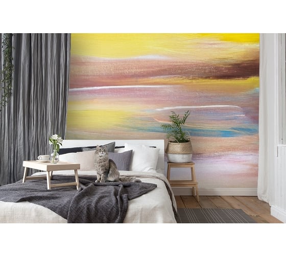 Фотообои 3D Design Studio 3D Солнечный день на холсте 300x270 см AT-011_300х270 1