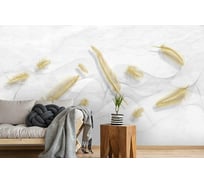 Фотообои 3D Design Studio 3D Невесомый поток на мраморном фоне 400x270 см PL-076_400х270