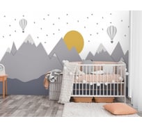 Фотообои 3D Design Studio 3D Графичные горы 300x270 см KID-140_300х270