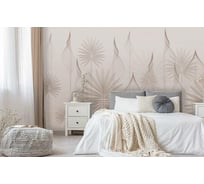 Фотообои 3D Design Studio 3D Ажурные листья в пудровой дымке PL-009300x270