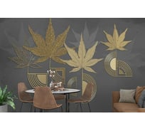 Фотообои 3D Design Studio 3D Кленовые листья с тиснением 400x270 см SG-002_400х270