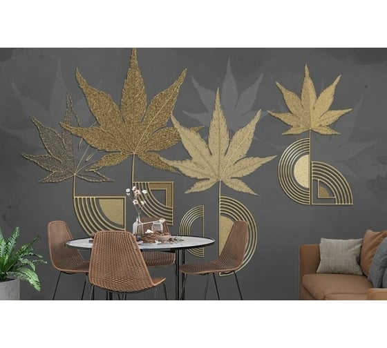 Фотообои 3D Design Studio 3D Кленовые листья с тиснением 400x270 см SG-002_400х270 1