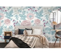 Фотообои 3D Design Studio 3D Нежный цветочный узор с цветами RS-007300x270