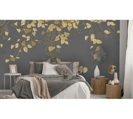 Фотообои 3D Design Studio 3D Золотые лианы 400x270 см SG-011_400х270