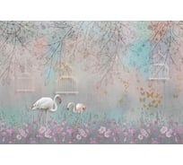 Фотообои 3D Design Studio 3D Фламинго в розовом лесу 400x270 см FN-052_400х270