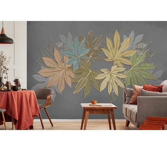 Фотообои 3D Design Studio 3D Кленовый букет с тиснением 400x270 см SG-004_400х270