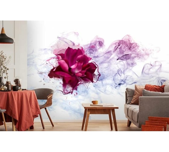 Фотообои 3D Design Studio 3D Роза в сиреневом тумане CD-014300x270