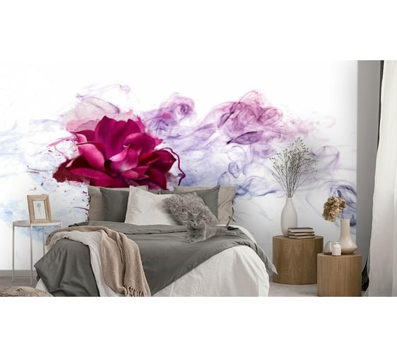 Фотообои 3D Design Studio 3D Роза в сиреневом тумане CD-014300x270