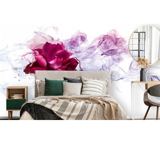 Фотообои 3D Design Studio 3D Роза в сиреневом тумане CD-014300x270