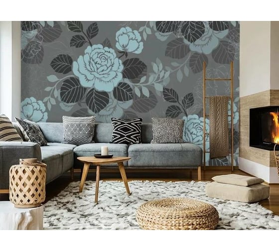 Фотообои 3D Design Studio 3D Благородные бирюзовые розы FD-007300x270
