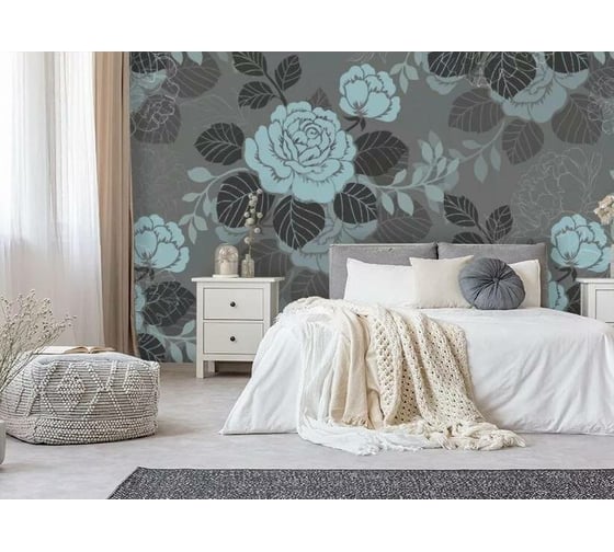 Фотообои 3D Design Studio 3D Благородные бирюзовые розы FD-007300x270