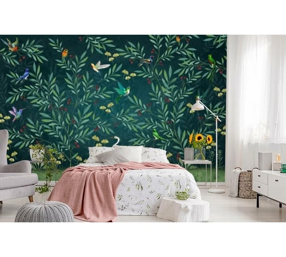 Фотообои 3D Design Studio 3D Цапля в ночном саду BT-009300x270 1