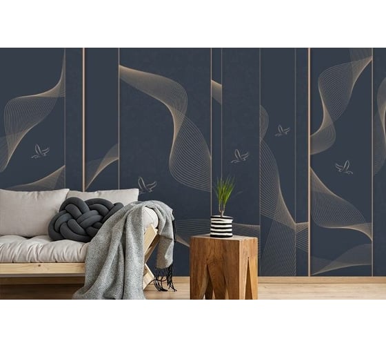 Фотообои 3D Design Studio 3D Абстрактный полёт со светлым орнаментом 400x270 см PL-002_400х270 1