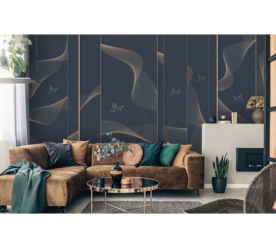 Фотообои 3D Design Studio 3D Абстрактный полёт со светлым орнаментом 400x270 см PL-002_400х270