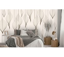 Фотообои 3D Design Studio 3D Ниспадающие ажурные листья в бежевых тонах PL-054300x270