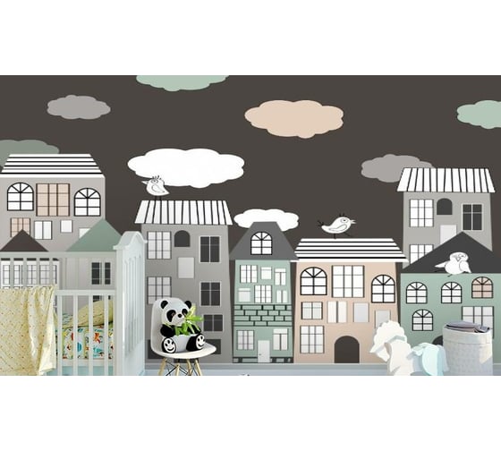 Фотообои 3D Design Studio 3D Европейский городок 300x270 см KID-135_300х270