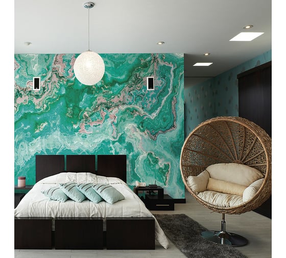 Фотообои ООО Ортограф Malachite 3.97x2.7 м OF_34012