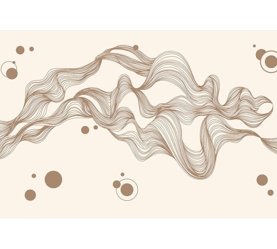 Фотообои ООО Ортограф Waves white chocolate 3.97x2.7 м OF_34287
