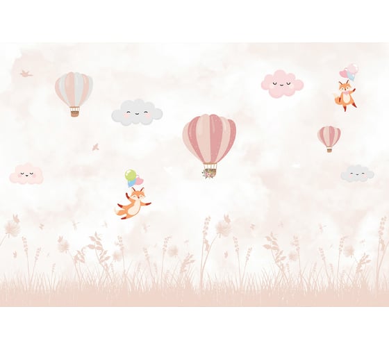 Фотообои ООО Ортограф Clouds and balloons 3.97x2.7 м OF_34223