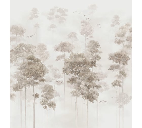 Фотообои ООО Ортограф Trees in the fog sepia 2.49x2.7 м OT-G_34084 1