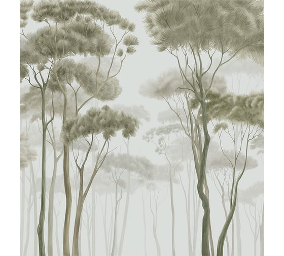 Фотообои ООО Ортограф Fog in the forest 2.49x2.7 м OT-G_34087