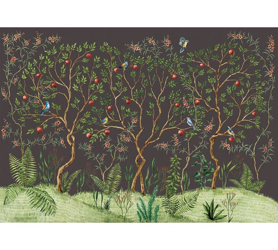 Фотообои ООО Ортограф Pomegranate grove dark 3.71x2.7 м OT-G_33956