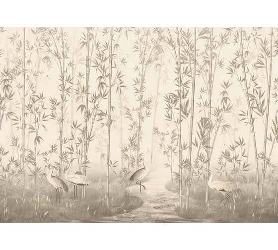 Фотообои ООО Ортограф Bamboo forest sepia 3.71x2.7 м OT-G_33927