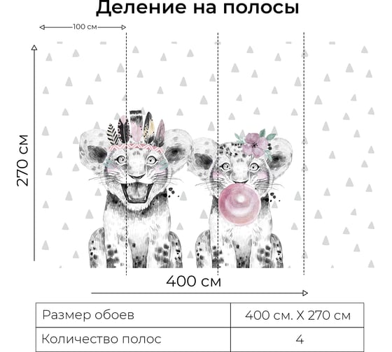 Фотообои Onprint KIDS PRIDE ВФ 4x2,7 м KIDS PRIDE ВФ4Х2,7