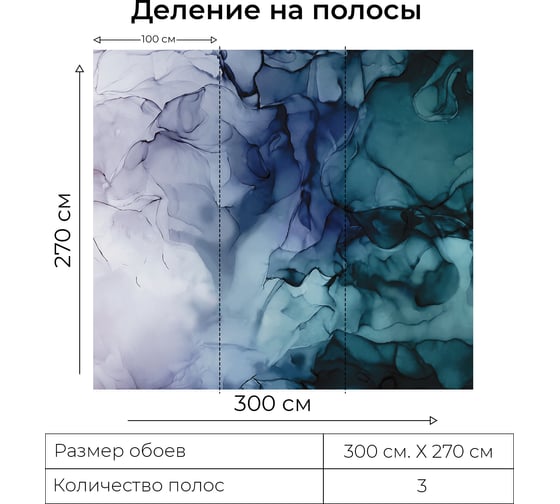 Фотообои Onprint INCREDIBLE INK КФ 3x2,7 м INCREDIBLE INK КФ3Х2,7
