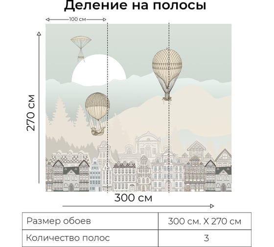 Фотообои Onprint BOY IN THE TOWN КФ 3x2,7 м BOY IN THE TOWN КФ3Х2,7
