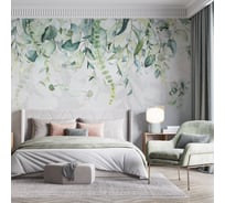 Фотообои Onprint GREY FOLIAGE КФ 4x2,7 м GREY FOLIAGE КФ4Х2,7