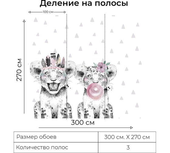 Фотообои Onprint KIDS PRIDE ВФ 3x2,7 м KIDS PRIDE ВФ3Х2,7