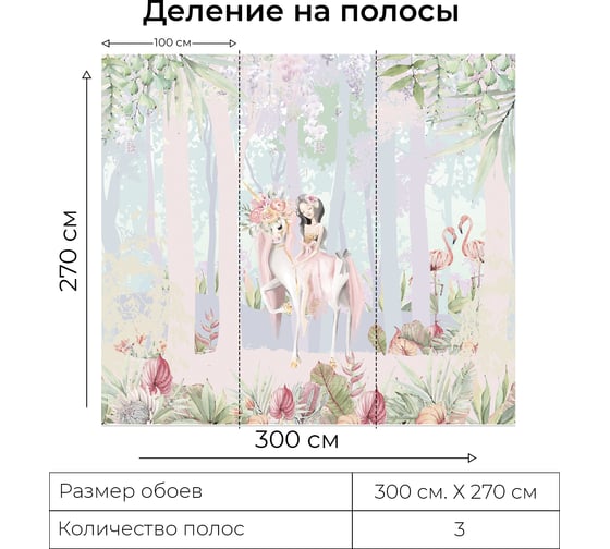 Фотообои Onprint MAGIC FOREST ВФ 3x2,7 м MAGIC FOREST ВФ3Х2,7
