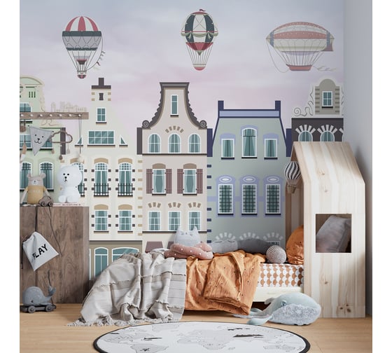 Фотообои Onprint KIDS TOWN DS БО 3x2,7 м KIDS TOWN DS бо3х2,7