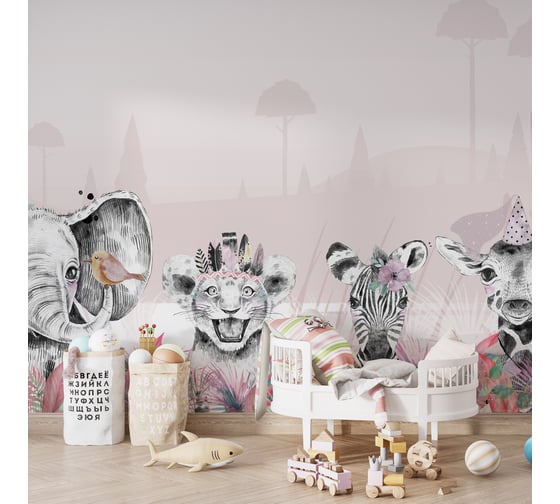 Фотообои Onprint ANI PINK КФ 4x2,7 м ANI PINK кф4х2,7 1