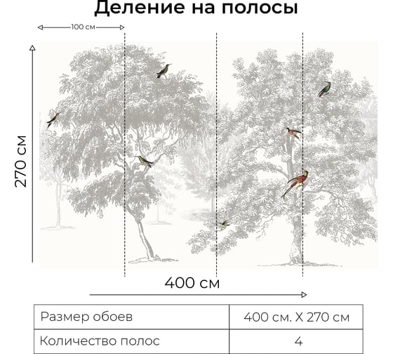 Фотообои Onprint INTERESTING ACCENT БО 4x2,7 м INTERESTING ACCENT бо4х2,7