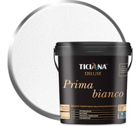 Акриловая краска TICIANA DELUXE высокоукрывистая для внутренних и наружных работ (0.9 л) Prima Bianco 4300004890