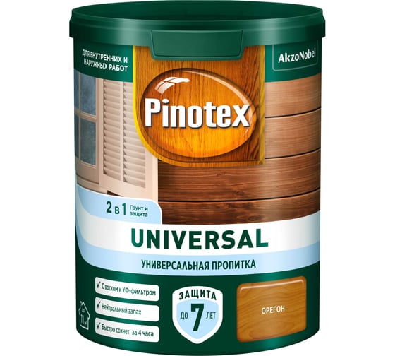 Пропитка 2 в 1 Pinotex UNIVERSAL орегон, 0,9 л 5620704