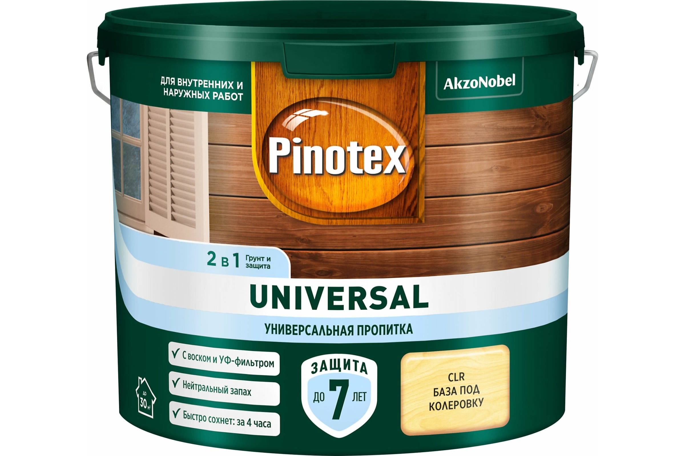 Пропитка 2 в 1 Pinotex UNIVERSAL береза, 2,5 л 5620689 - выгодная