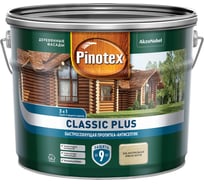 Быстросохнущая пропитка-антисептик 3 в 1 Pinotex CLASSIC PLUS (ель натуральная; 9 л) 5479947