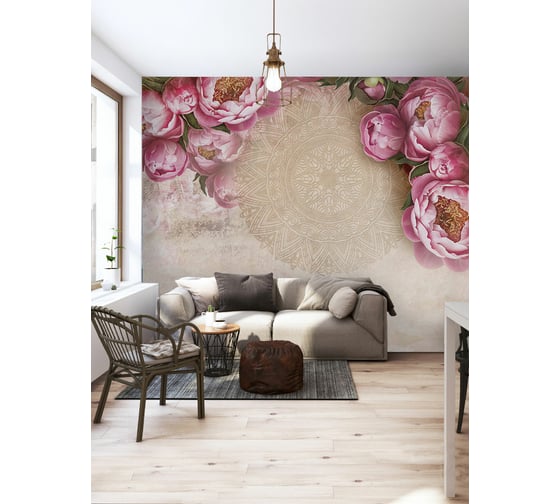 Фотообои 3d на стену цветы Fotooboikin 400x270 см fot-134