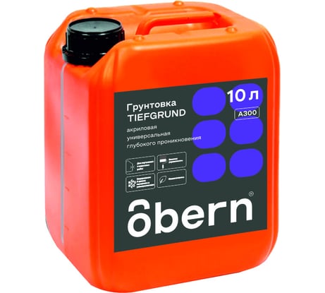 Грунтовка глубокого проникновения Obern TIEFGRUND 10 л 13478